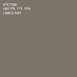 #7E7368 - Limed Ash Color Image